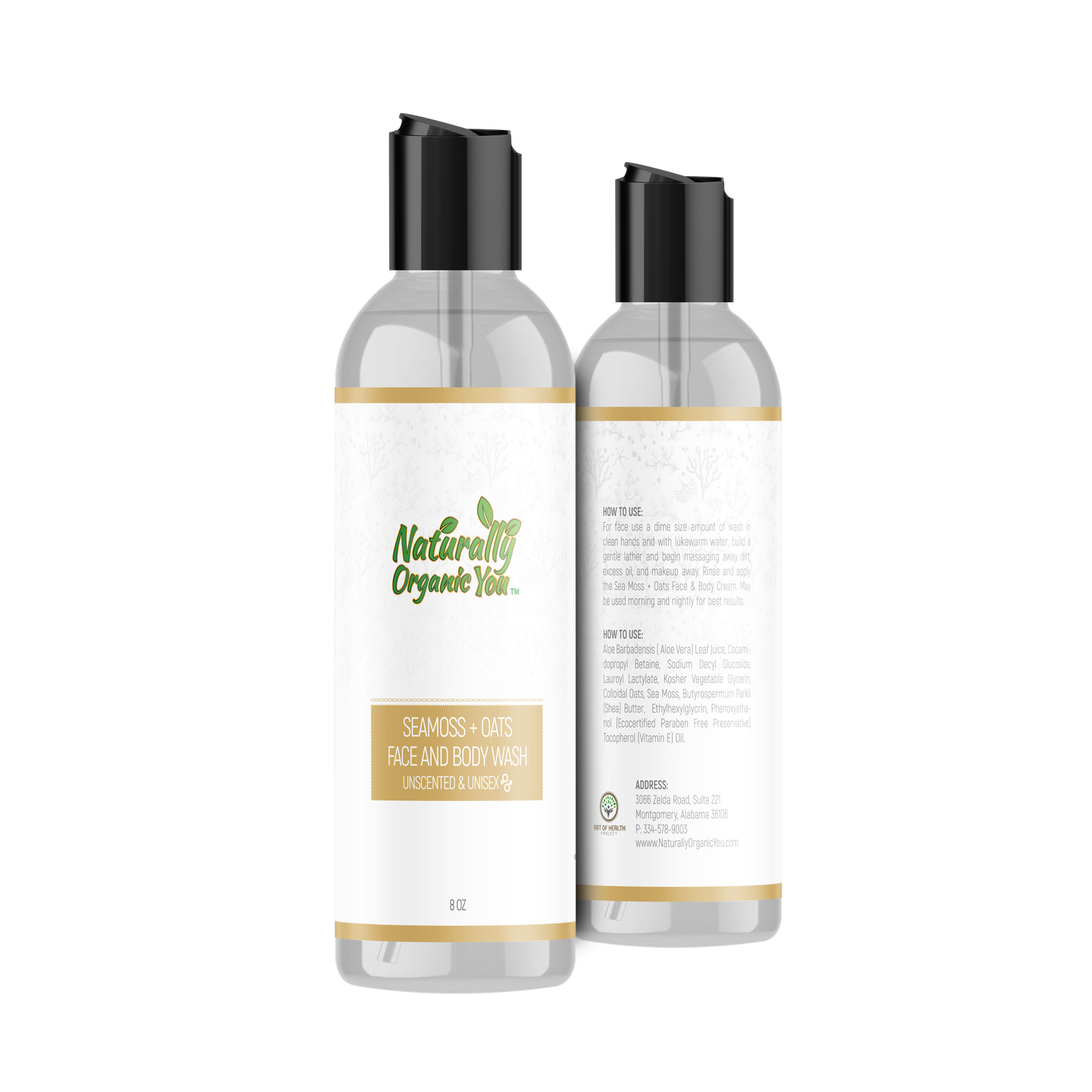 Sea Moss + Oats Face & Body Wash