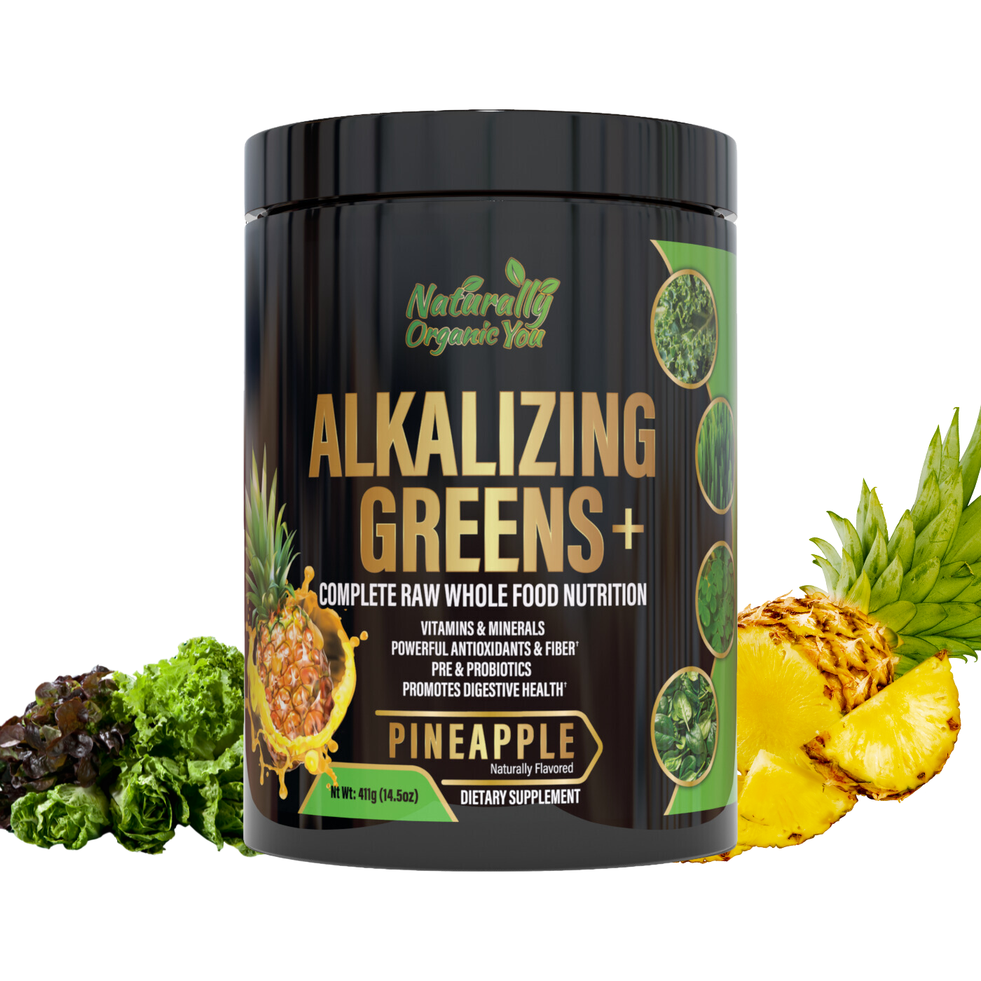 ALKALIZING GREENS (NATURAL PINEAPPLE FLAVOR)