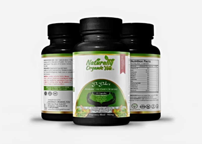 DR DUKES HOLISTIC HERBAL CLEANSE TEA CAPSULES (Extra Strength)