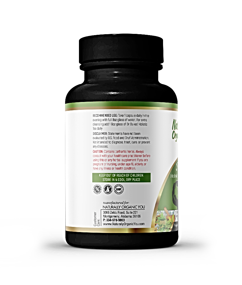 DR DUKES HOLISTIC HERBAL CLEANSE TEA CAPSULES (Extra Strength)